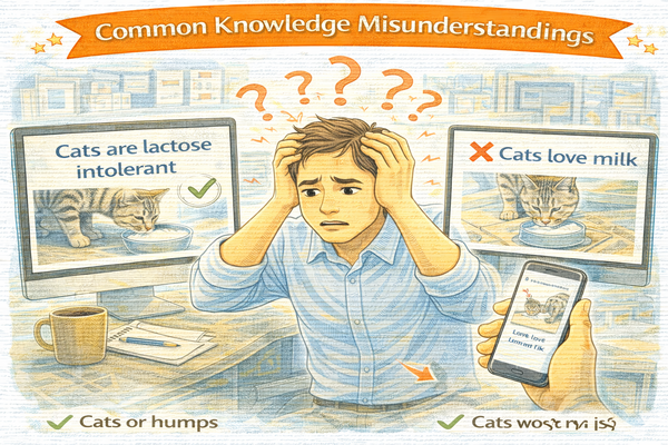기본 상식 착각으로 서로 다른 정보를 보고 혼란스러워하는 상황