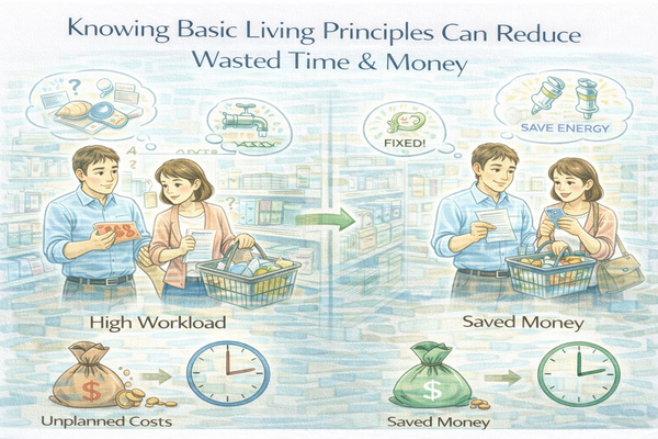 기본 생활 원칙을 알면 일상에서 불필요한 시간과 비용을 줄일 수 있는 상황
