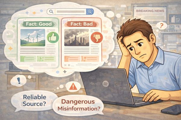 인터넷 정보 정확성이 상황에 따라 달라질 수 있어 판단이 어려운 모습