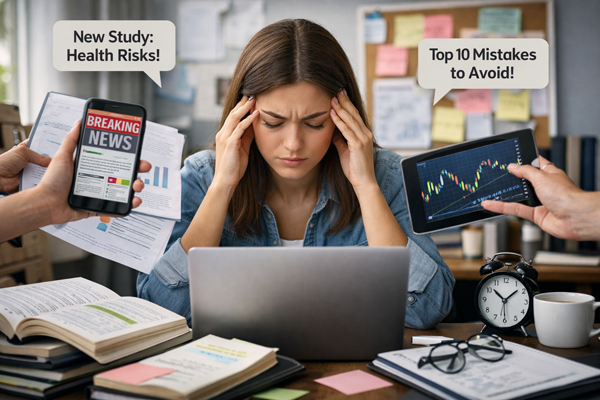 정보 과잉으로 판단이 어려워지는 일상 상황